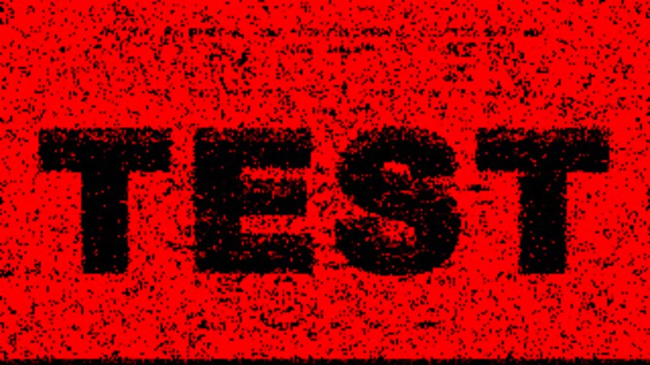 A clearer image that says “TEST”
